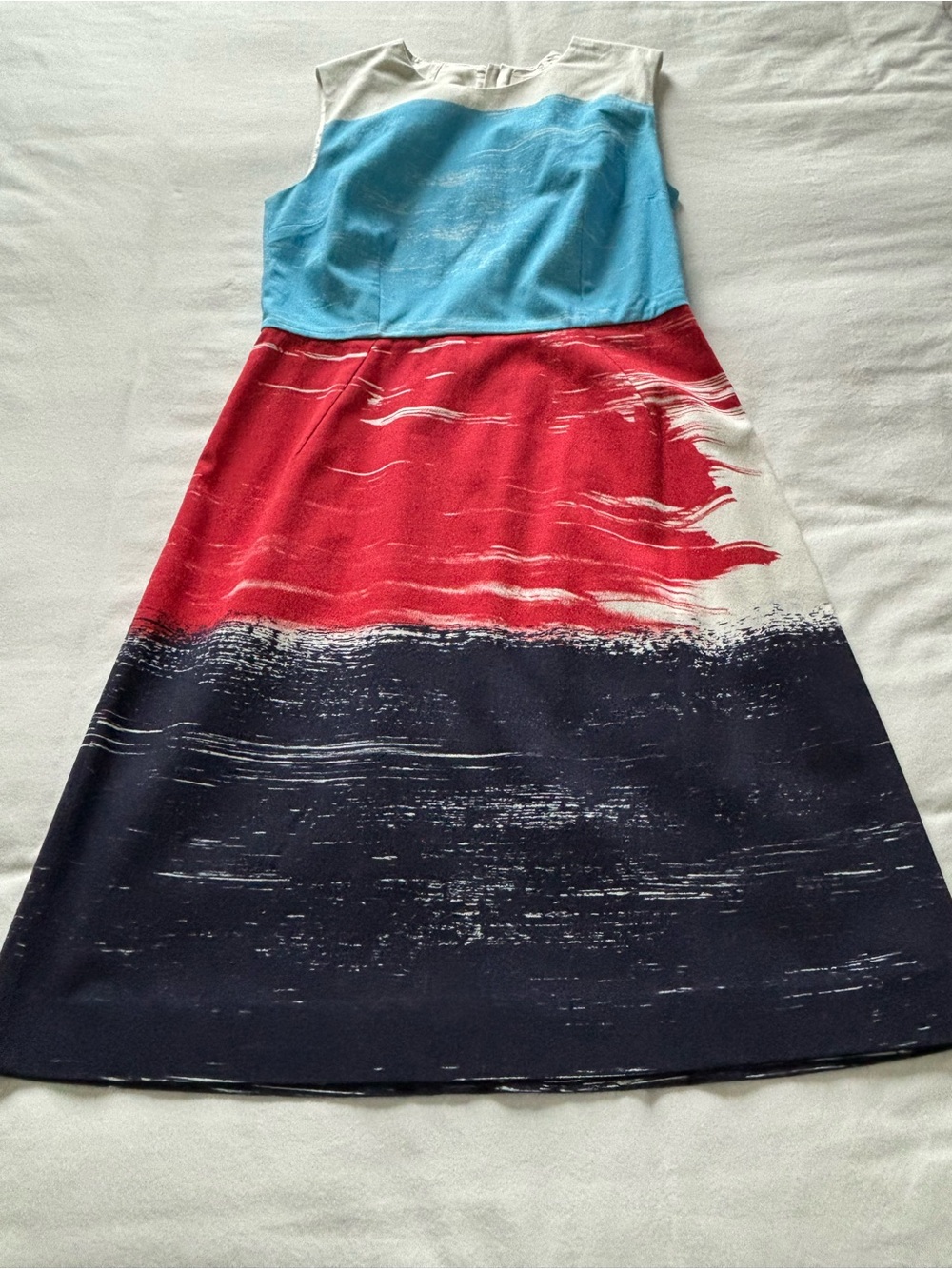 NWOT! RARE! Canvas by Lands’ End Brushstroke Sleeveless Dress